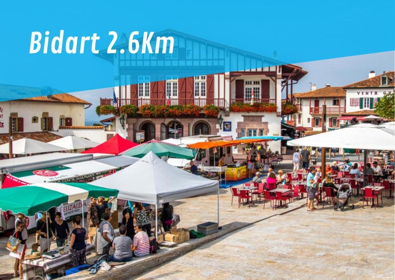 Bidarteko Paradisua Proche Plage, Golf, Parking Exterior foto